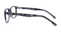 Grey/ Blue Havana Glasses Direct Drew Rectangle Glasses - Side