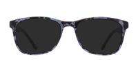 Grey/ Blue Havana Glasses Direct Drew Rectangle Glasses - Sun