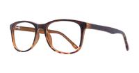 Havana Glasses Direct Drew Rectangle Glasses - Angle