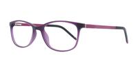 Purple Glasses Direct Elaine Rectangle Glasses - Angle