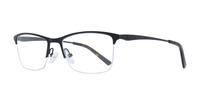 Matte Black Glasses Direct Elise Rectangle Glasses - Angle