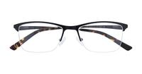 Matte Black Glasses Direct Elise Rectangle Glasses - Flat-lay