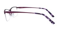 Matte Purple Glasses Direct Elise Rectangle Glasses - Side