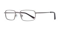 Matte Gunmetal Glasses Direct Ellis Rectangle Glasses - Angle