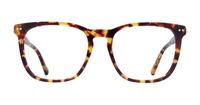 Spotty Havana Glasses Direct Elsie Rectangle Glasses - Front