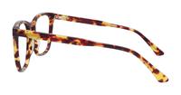 Spotty Havana Glasses Direct Elsie Rectangle Glasses - Side