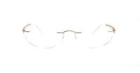 Gold Glasses Direct EMP Rimless 7572 Oval Glasses - Front