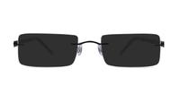 Black Glasses Direct EMP Rimless 7584 Rectangle Glasses - Sun