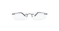 Gunmetal Glasses Direct EMP Rimless 7586 Rectangle Glasses - Front