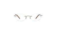 Gold Glasses Direct EMP Rimless Explore Oval Glasses - Front