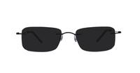 Black Glasses Direct EMP Rimless Magic Rectangle Glasses - Sun