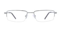 Gunmetal Glasses Direct Erin Rectangle Glasses - Front