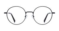Shiny Black Glasses Direct Everly Round Glasses - Front