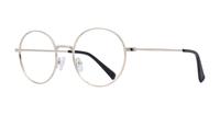 Shiny Gold Glasses Direct Everly Round Glasses - Angle