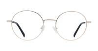 Shiny Gold Glasses Direct Everly Round Glasses - Front