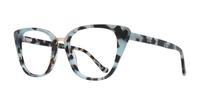 Light Grey/ Green Glasses Direct Faith Cat-eye Glasses - Angle