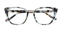 Light Grey/ Green Glasses Direct Faith Cat-eye Glasses - Flat-lay