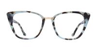 Light Grey/ Green Glasses Direct Faith Cat-eye Glasses - Front