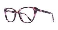 Mauve Havana Glasses Direct Faith Cat-eye Glasses - Angle