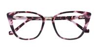 Mauve Havana Glasses Direct Faith Cat-eye Glasses - Flat-lay