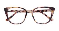 Nude Havana Glasses Direct Faith Cat-eye Glasses - Flat-lay