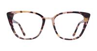 Nude Havana Glasses Direct Faith Cat-eye Glasses - Front