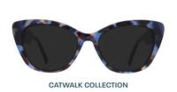 Blue Havana Glasses Direct Farrah Cat-eye Glasses - Sun