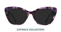 Mauve Havana Glasses Direct Farrah Cat-eye Glasses - Sun