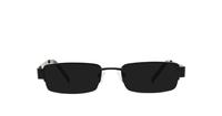 Black Glasses Direct Fine Line 1004 Rectangle Glasses - Sun