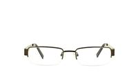Bronze Glasses Direct Fine Line 1004 Rectangle Glasses - Front