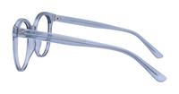 Crystal / Light Blue Glasses Direct Florence Round Glasses - Side