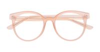 Matte Crystal / Nude Glasses Direct Florence Round Glasses - Flat-lay