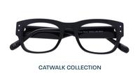 Black Glasses Direct Flynn Rectangle Glasses - Flat-lay