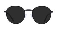Matte Black Glasses Direct Franky Round Glasses - Sun