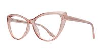 Crystal/ Peach Glasses Direct Freya Cat-eye Glasses - Angle
