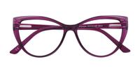 Crystal Purple Glasses Direct Freya Cat-eye Glasses - Flat-lay