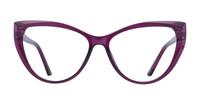 Crystal Purple Glasses Direct Freya Cat-eye Glasses - Front