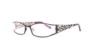 Dark Purple Glasses Direct Galadriel Rectangle Glasses - Angle