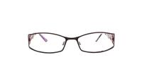 Dark Purple Glasses Direct Galadriel Rectangle Glasses - Front