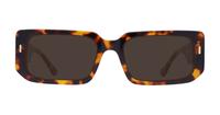 Havana Glasses Direct Genesis Rectangle Glasses - Sun