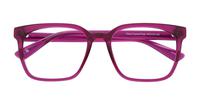 Crystal Pink Glasses Direct Gian Square Glasses - Flat-lay