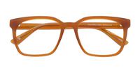 Milky Amber Glasses Direct Gian Square Glasses - Flat-lay