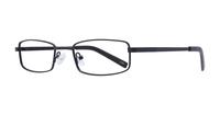 Matte Black Glasses Direct Gordan Rectangle Glasses - Angle
