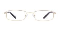 Matte Gold Glasses Direct Gordan Rectangle Glasses - Front