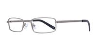 Matte Gunmetal Glasses Direct Gordan Rectangle Glasses - Angle
