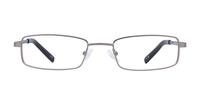 Matte Gunmetal Glasses Direct Gordan Rectangle Glasses - Front