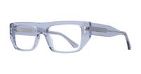 Crystal Grey Glasses Direct Grady Rectangle Glasses - Angle