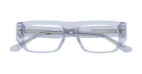 Crystal Grey Glasses Direct Grady Rectangle Glasses - Flat-lay