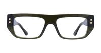 Crystal Khaki Glasses Direct Grady Rectangle Glasses - Front