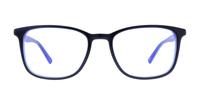 Black / Blue Glasses Direct Grayson Rectangle Glasses - Front